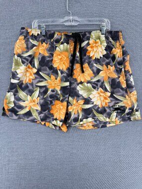Tommy Bahama Relax Board Shorts Mens L 5" Drawstring Floral AOP Swim Trunks